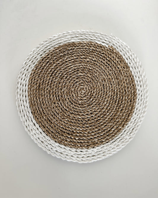 Mimpi Woven Placemat  - White Natural