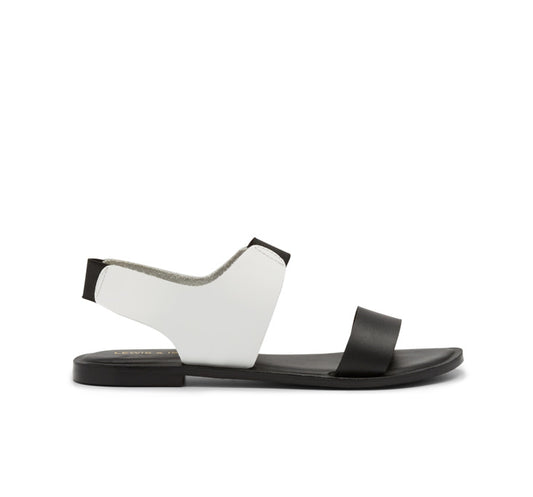 Isabel Slip on sandal - Black/White