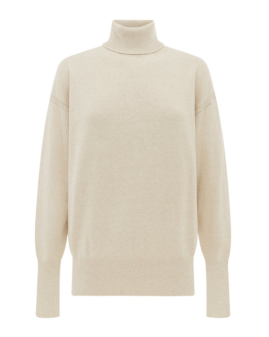 Milson Ivy Roll Neck - Tallow