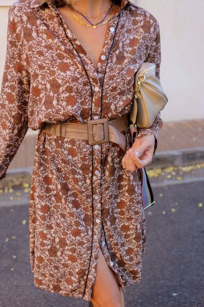 Maya Melbourne Aperol Shirt Dress - Tan