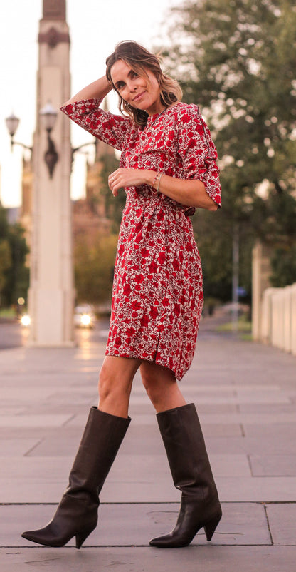 Maya Melbourne Limoncello Dress - Red