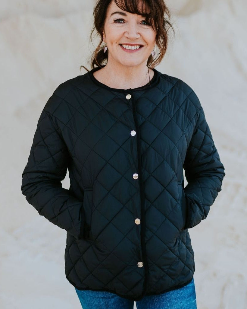 Moke Margot Quilted Jacket - Black