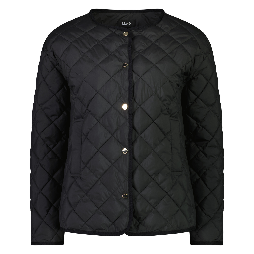 Moke Margot Quilted Jacket - Black