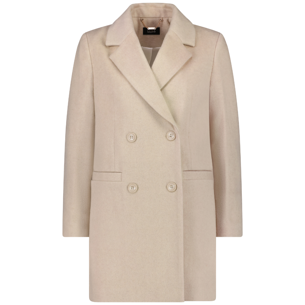 Moke Maria Lux Wool Blazer - Oatmeal