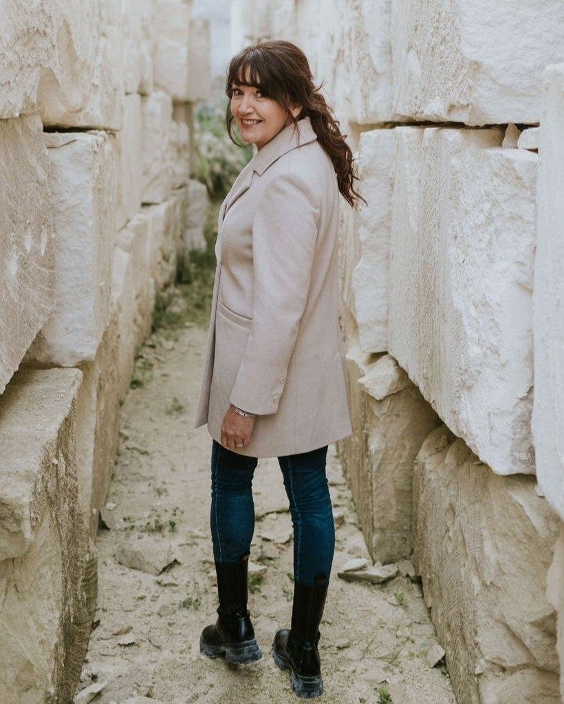 Moke Maria Lux Wool Blazer - Oatmeal