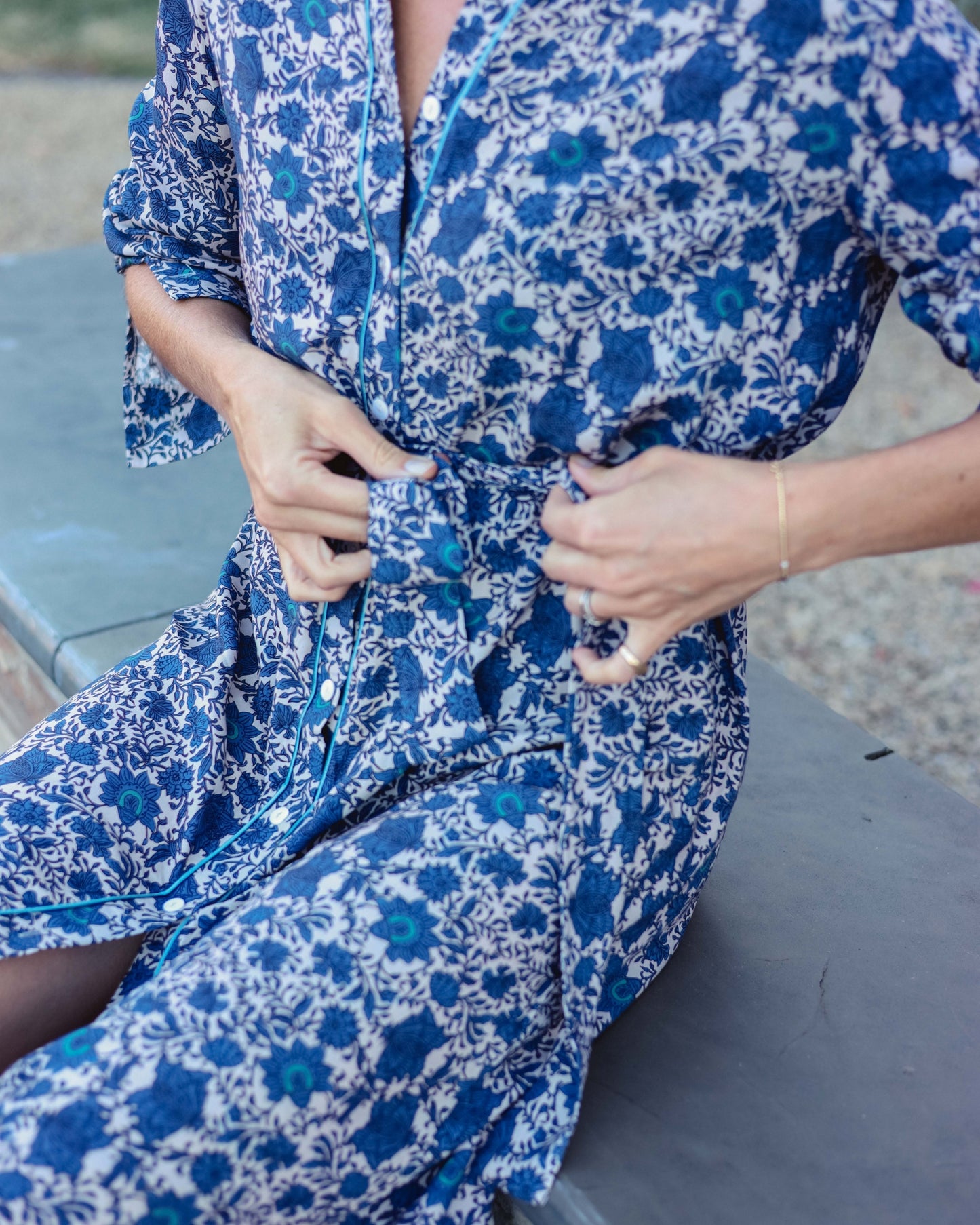 Maya Melbourne Aperol Shirt Dress - Blue