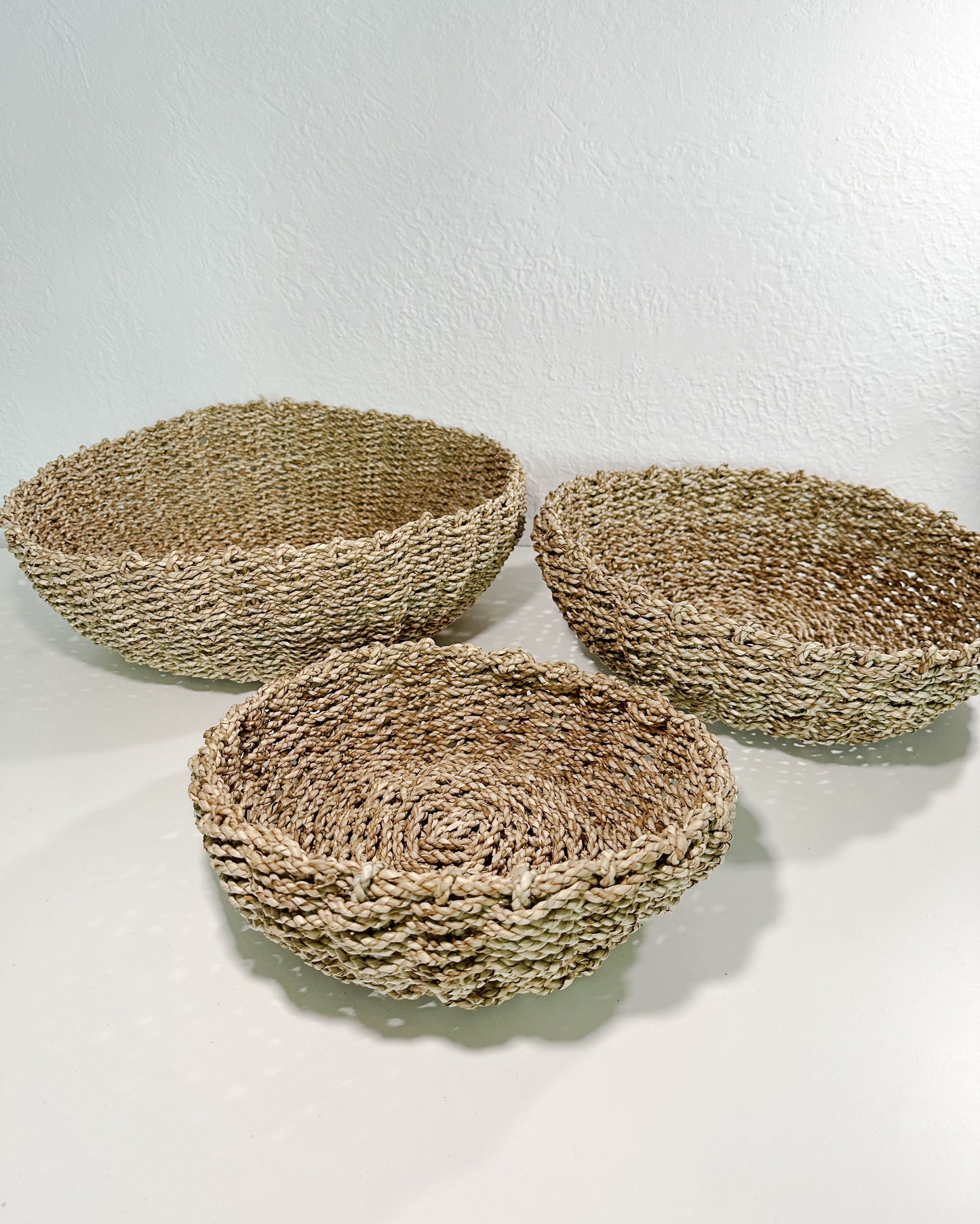 Mimpi Woven Pandan Baskets (Set of 3)  - Natural