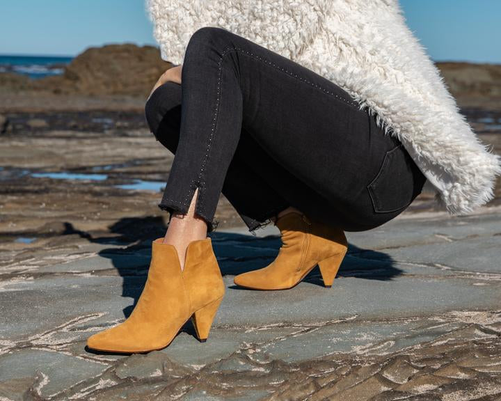 Maya Melbourne Gisela Suede Ankle Boot - Saffron