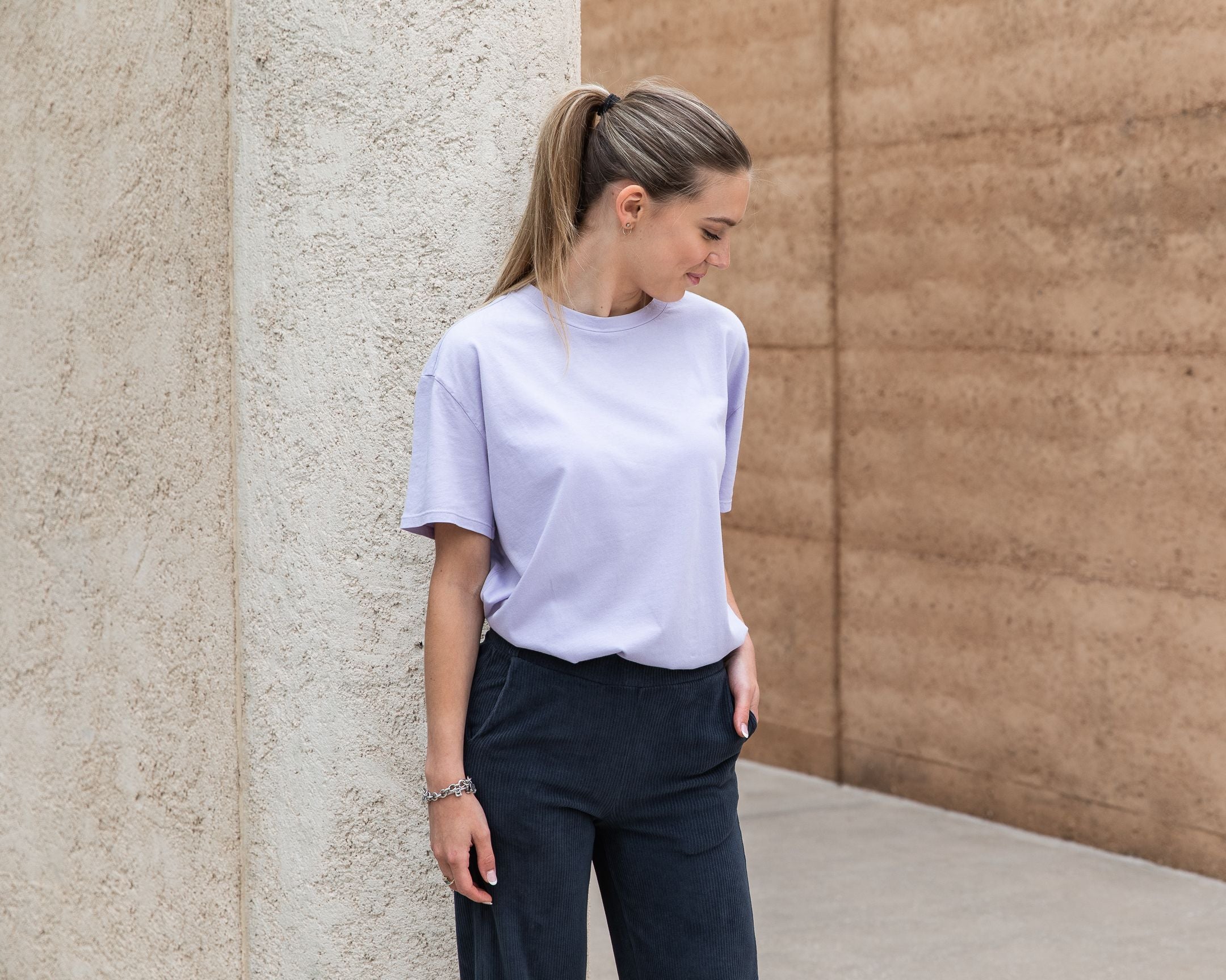 Maya Melbourne Amsterdam Tee- Lavender